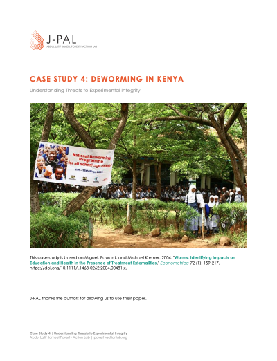 J-PAL's Deworming Case Study