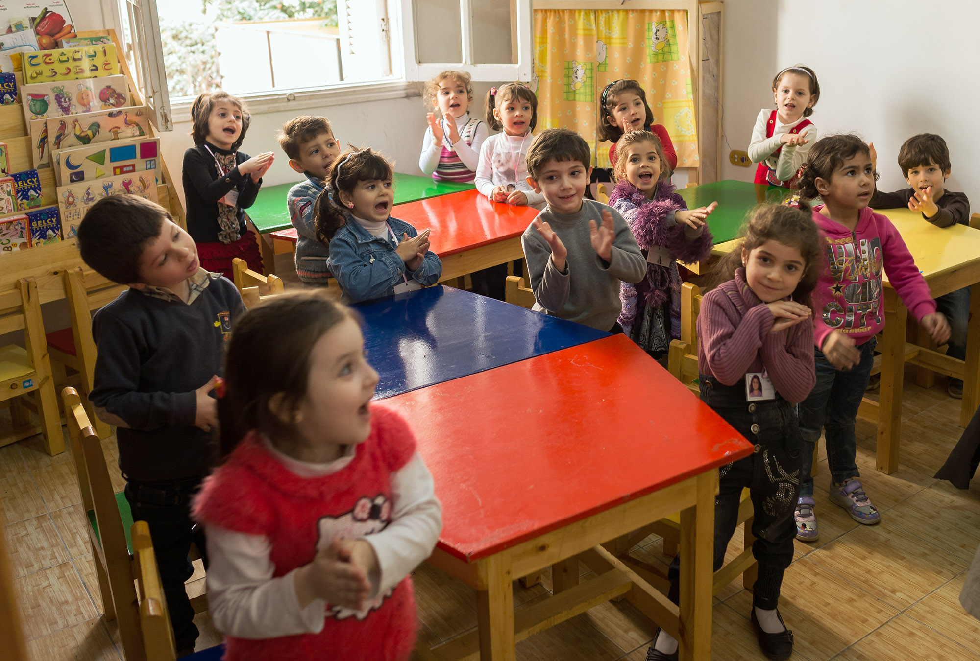 Children in a classroom