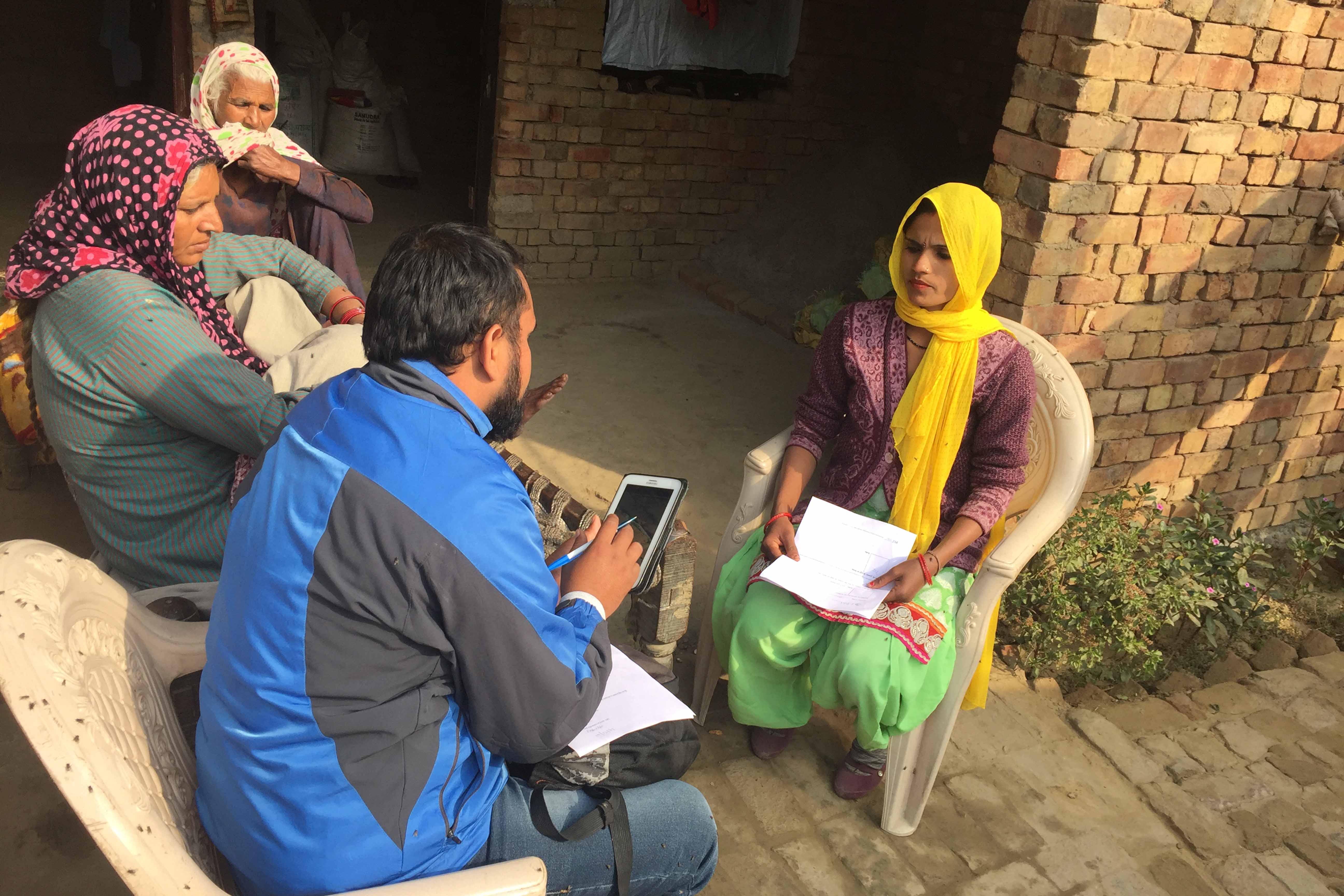 two people in an interview