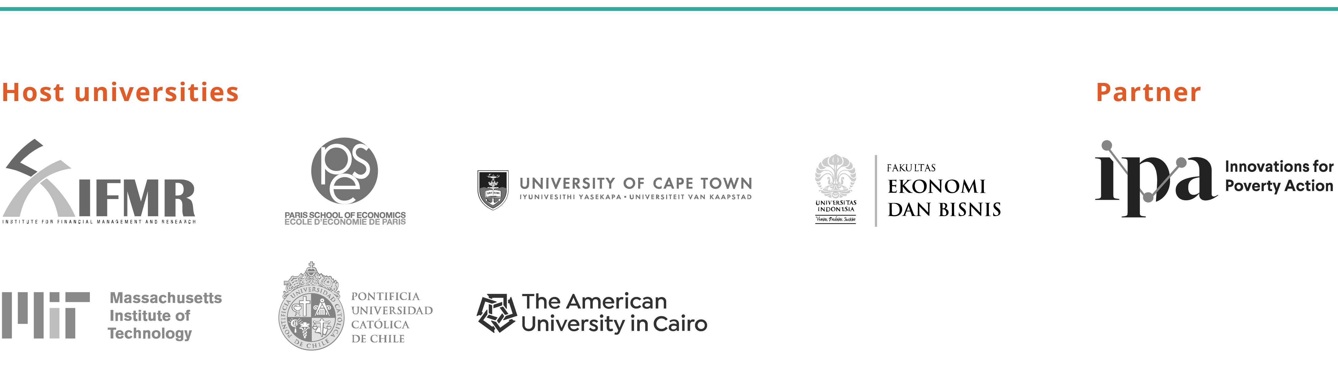 Logos of regional office host universities