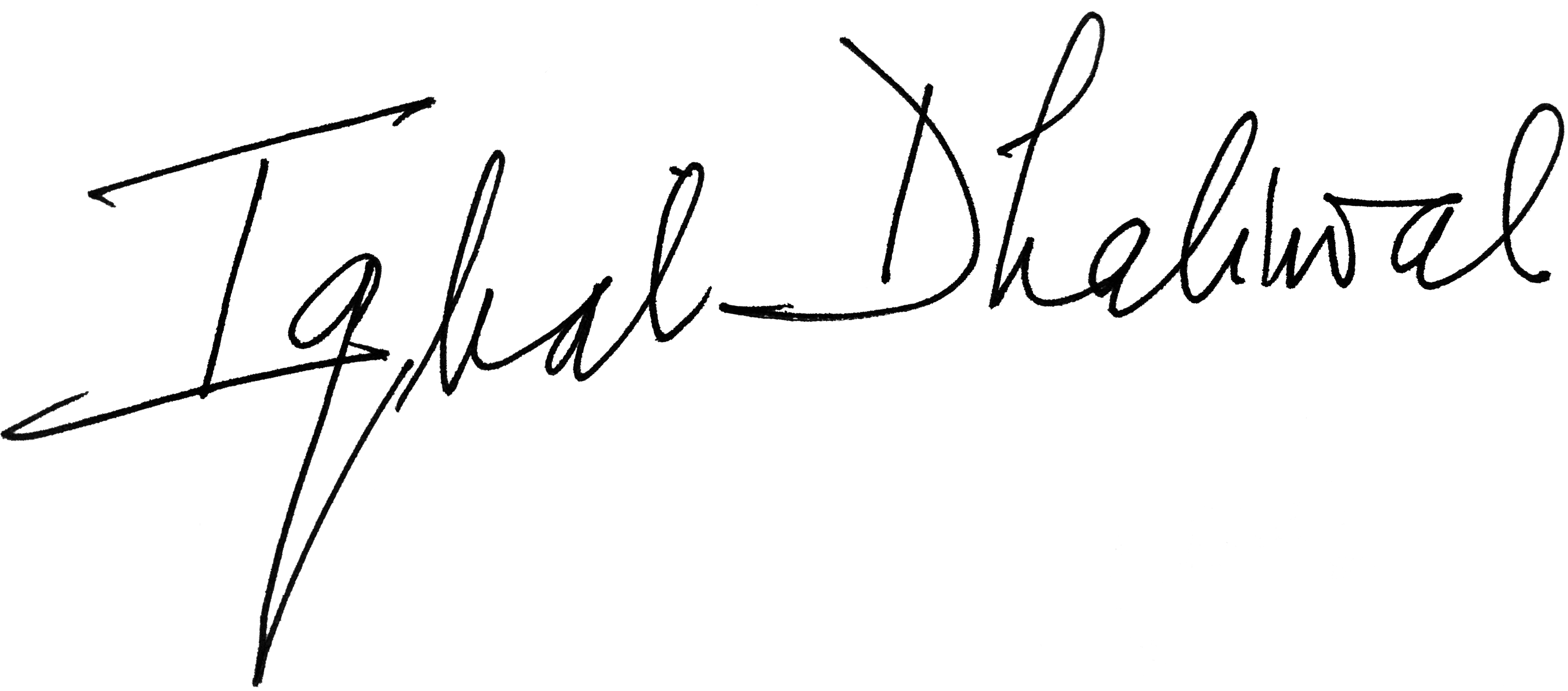 Iqbal Dhaliwal signature