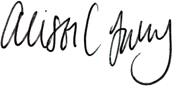 Alison Fahey's signature