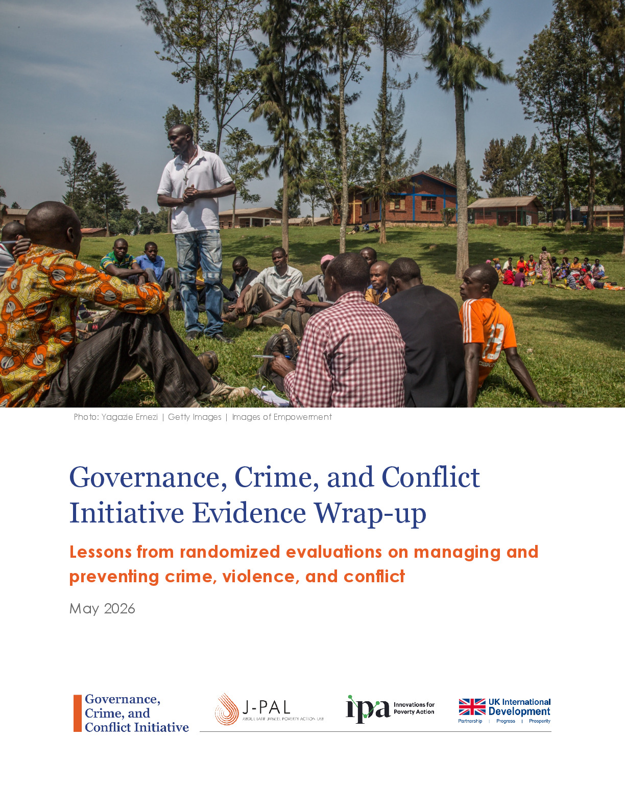 Governance, Crime, and Conflict Initiative Evidence Wrap-up