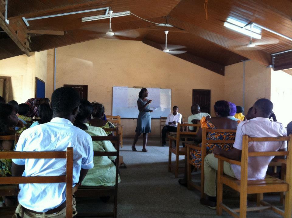 A matching meeting with firms in Ghana