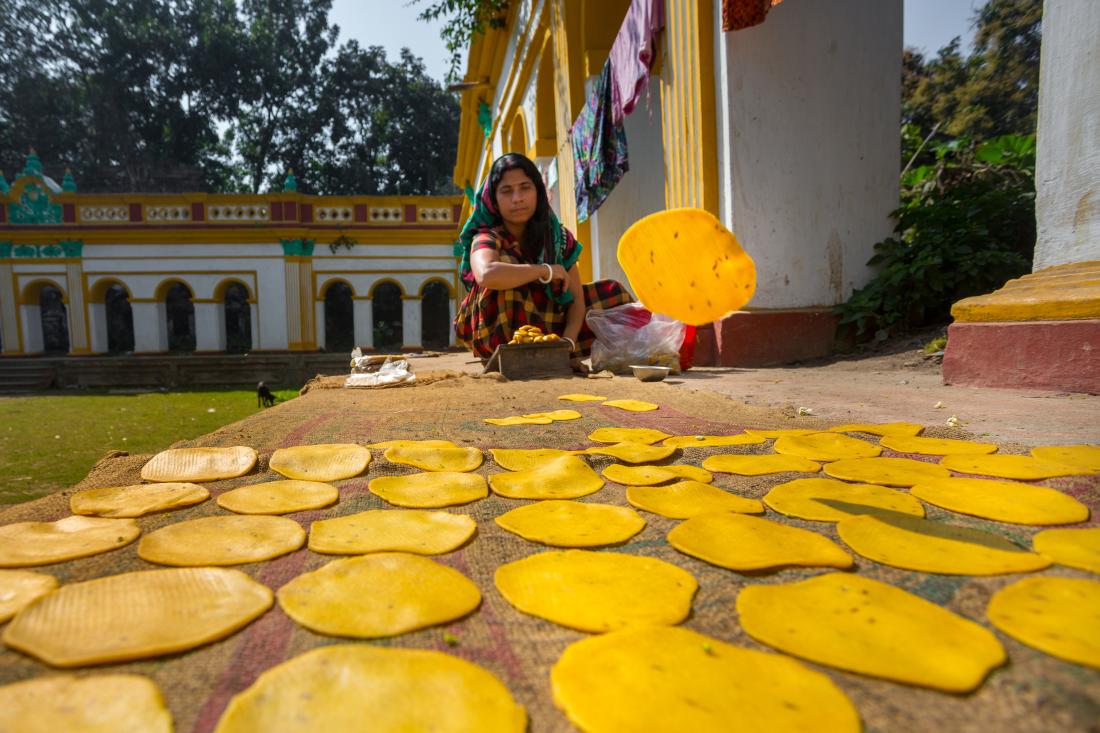 A small business women making on handmade Pappor
