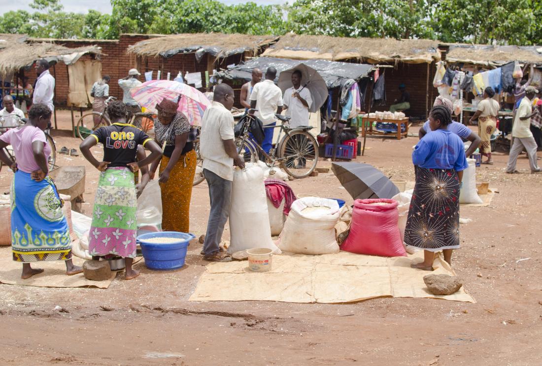 Food market in Malawi