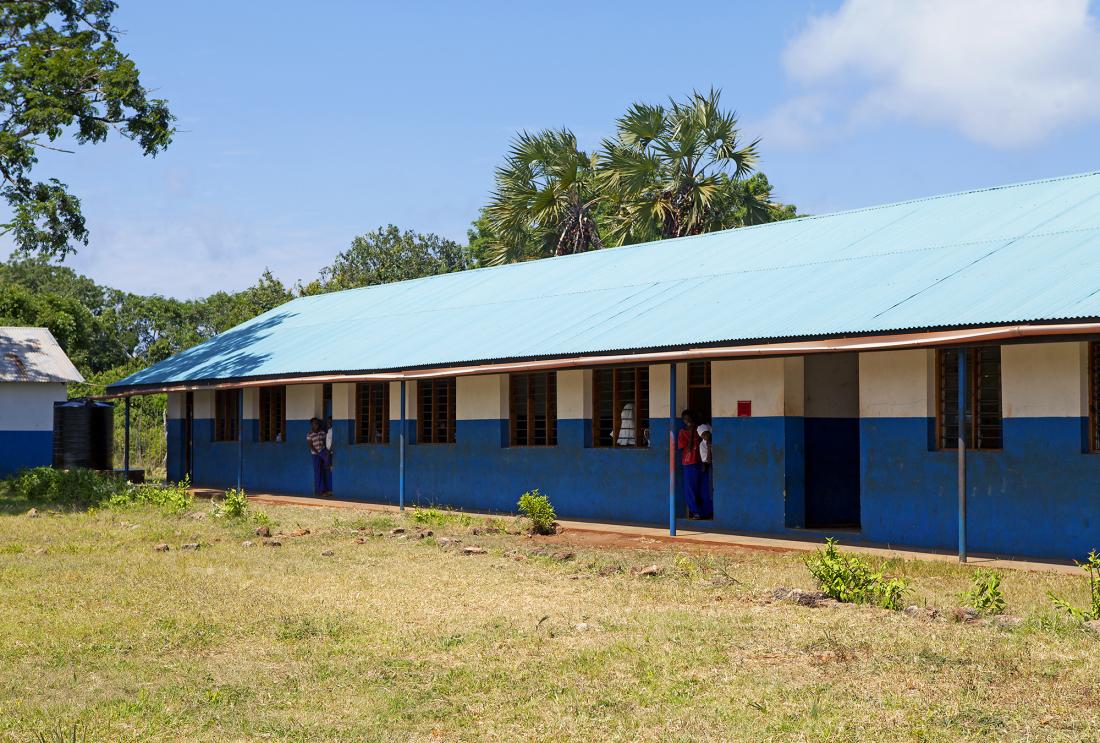 Teenage school girls participate in an HIV/AIDS prevention program in Kenya.