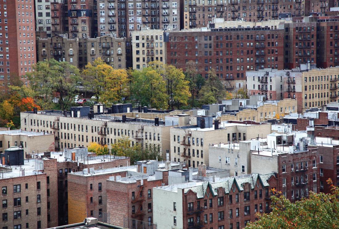 Image of apartment buildings in New York City