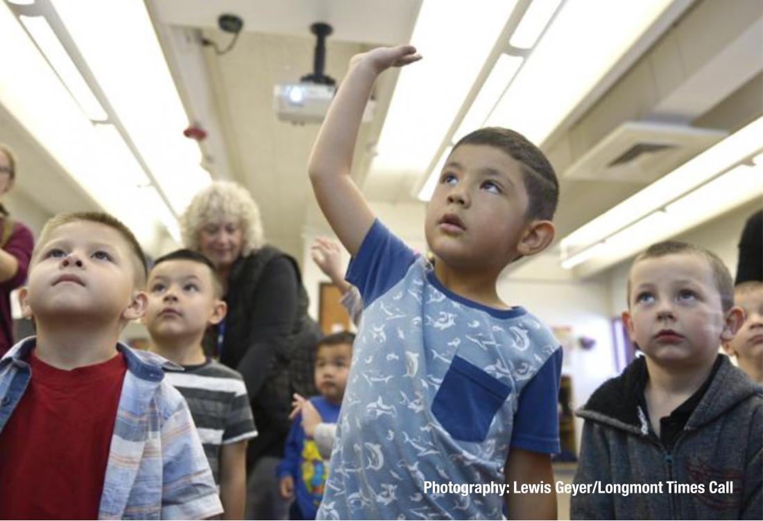 Students participate in a Big Word Club activity