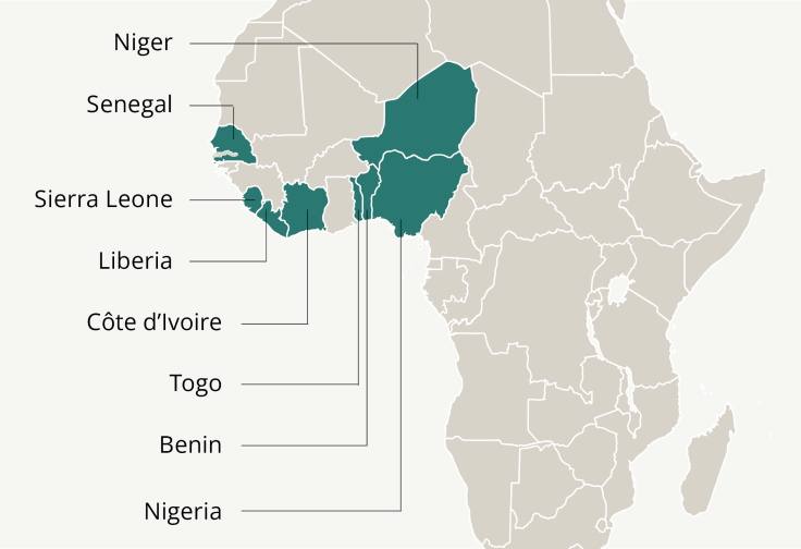 Map of countries where J-PAL Africa’s Girls’ Education & Empowerment portfolio works