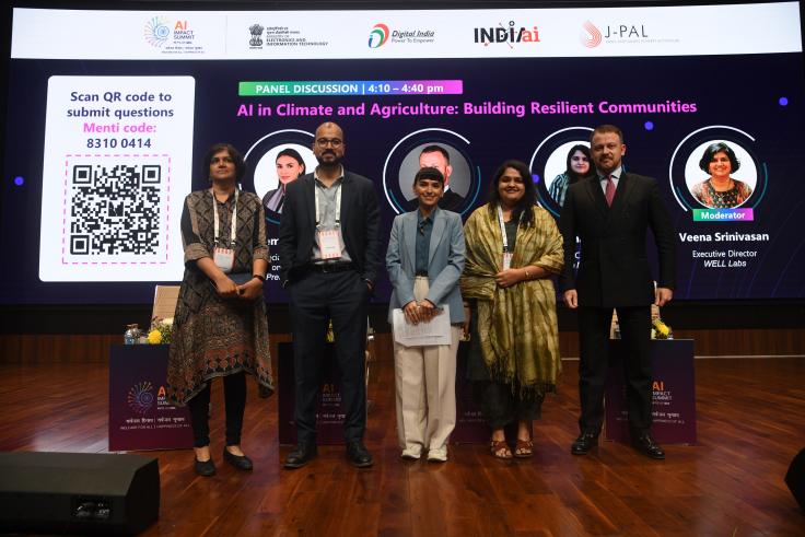 Speakers at the India AI summit
