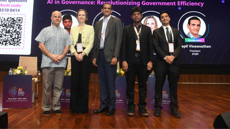 Speakers at the India AI summit