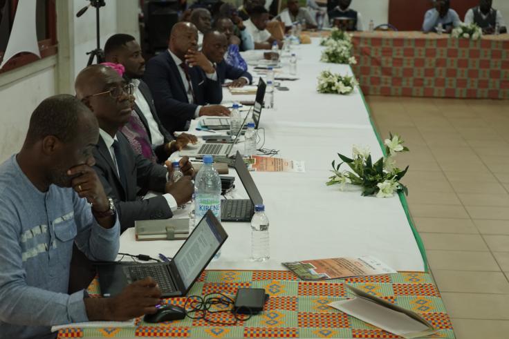 Participants following the presentations