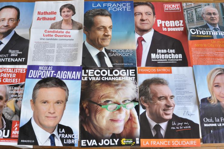  French presidential election campaign flyers