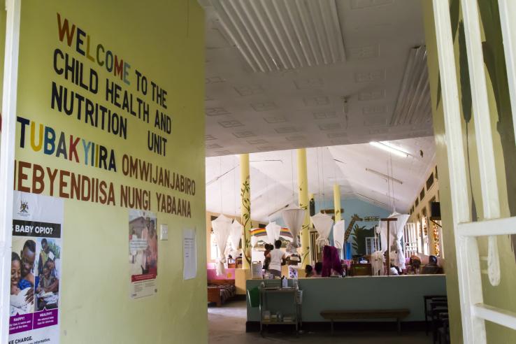 The interior of the Children's Unit of Bwindi Medical Clinic in Uganda