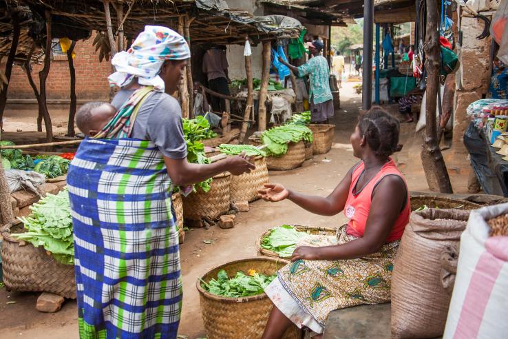 Market transaction in rural Malawi