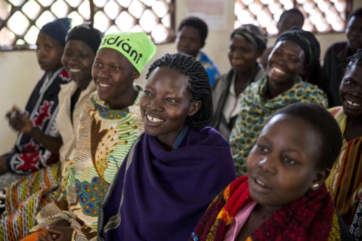 Ugandan women in a support group on intimate partner violence in uganda