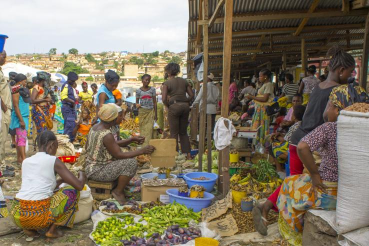 Cash purchases being used to purchase food from open market in the Democratic Republic of the Congo