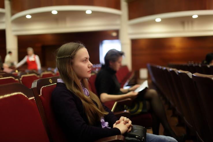 Youth at the Bavarian State Opera House in Munich, Germany.