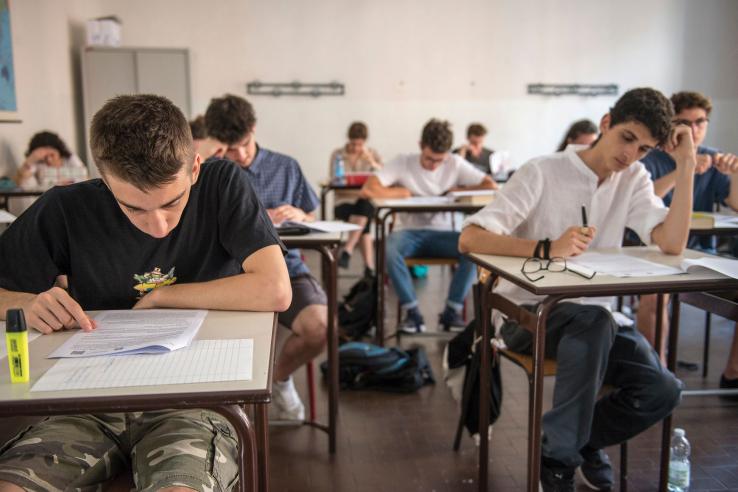 Students studying.