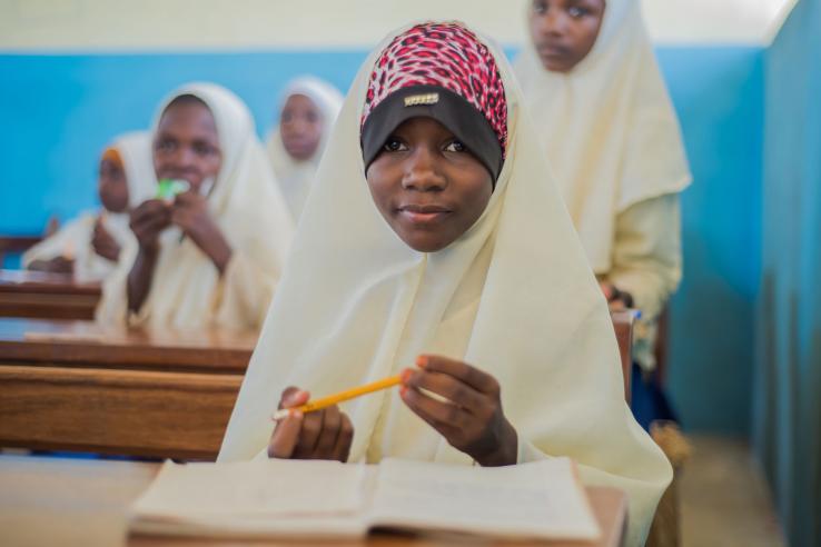 Girls at school in Zanzibar, Tanzania, April 2016.