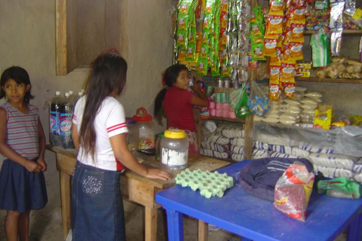 Children working in a store