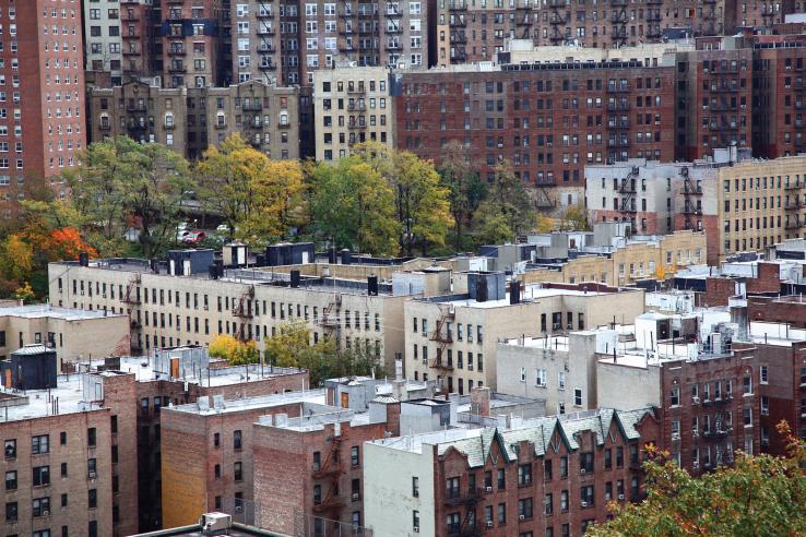 Image of apartment buildings in New York City