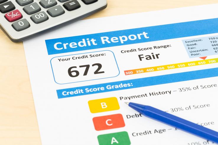 Credit report print out