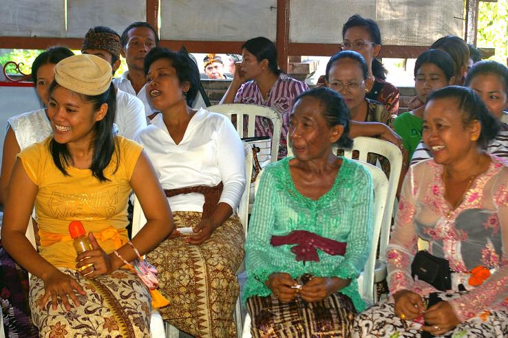 Indonesians participate in their community block grants meetings and decision-making process as part of Generasi, 2007