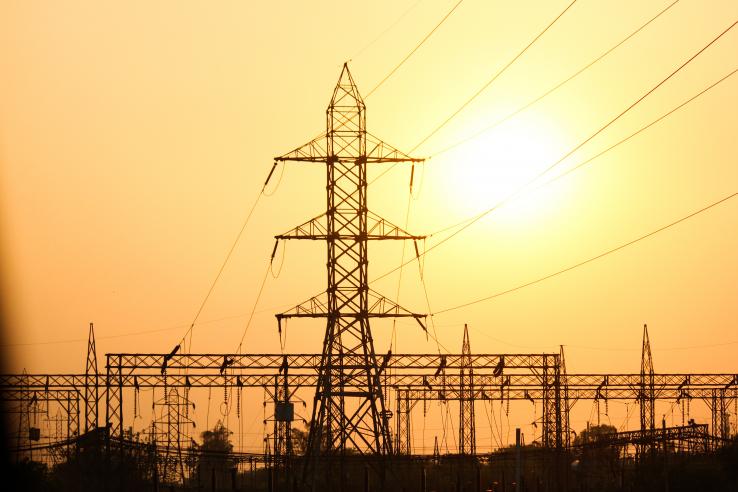 Power transmission line, India