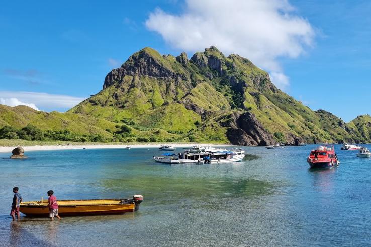 Fishermen at Padar Island, Nusa Tenggara Timur, Indonesia