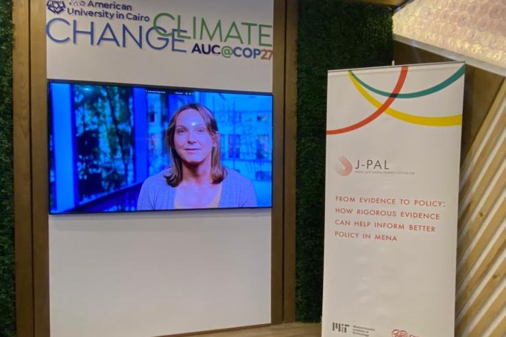  J-PAL King Climate Action Initiative co-chair Kelsey Jack speaks about the importance of rigorous evidence from randomized evaluations