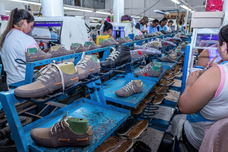 Workers at a factory in Birigui, São Paulo, Brazil