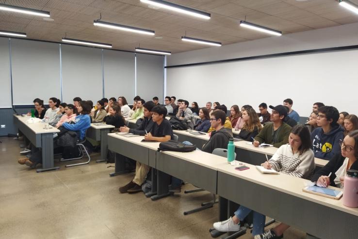 Students at event held in Universidad Catolica Chile