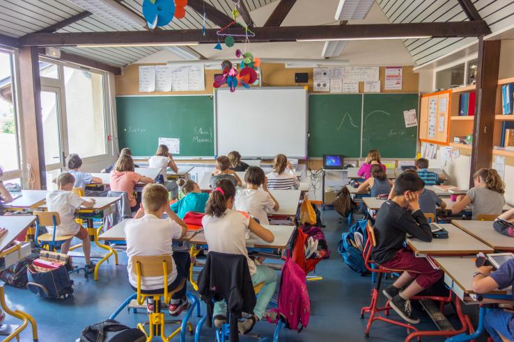 Students in a classroom