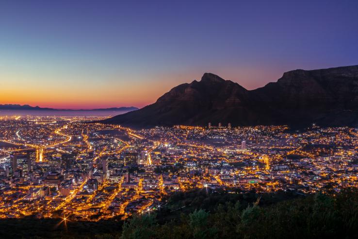 The City of Cape Town at Sunrise