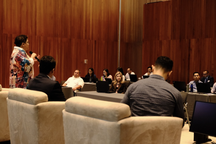 Group of people seated during a workshop event