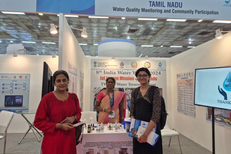 SARWA team members at India Water Week 2023 in New Delhi