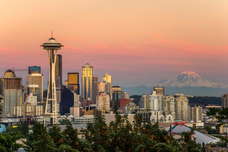 The Seattle skyline.
