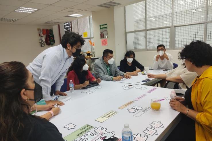 Training with public servants from the Women’s Secretariat from Mexico City