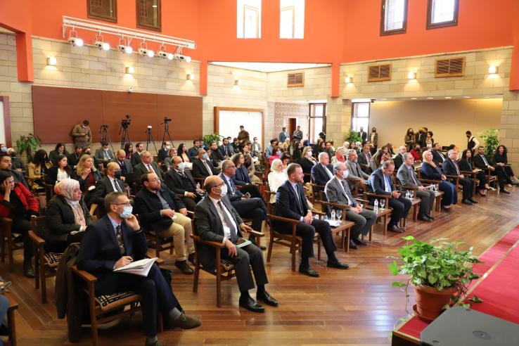 Attendees at Egypt Impact Lab event