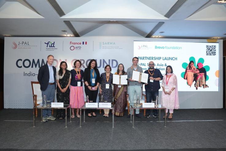 J-PAL South Asia and Brevo Foundation Leadership at the partnership launch