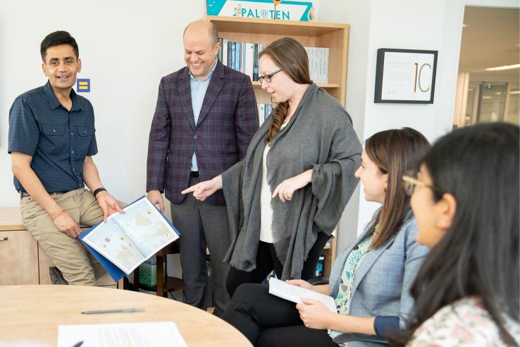 Group of colleagues in an office