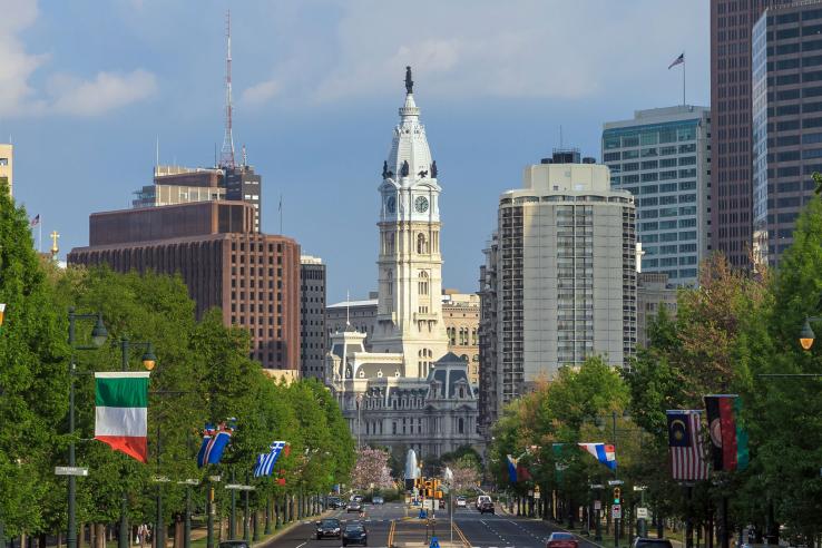 Philadelphia city hall building