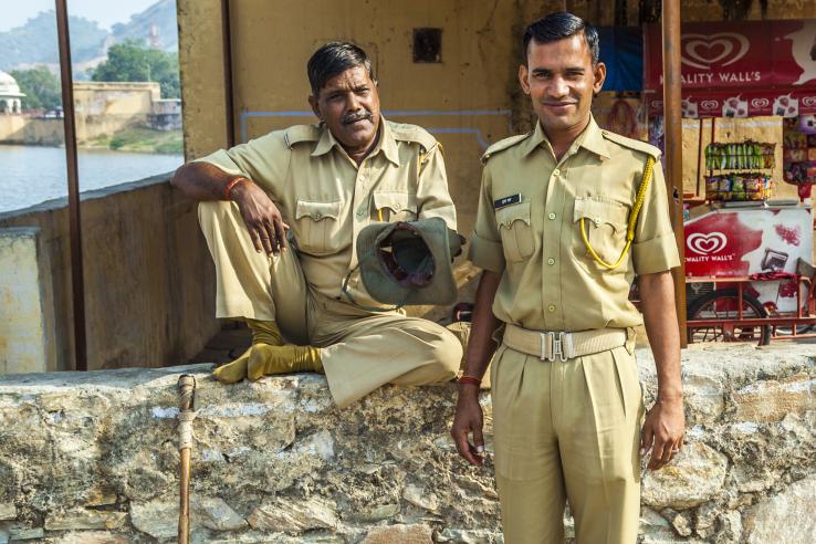 Indian police officers
