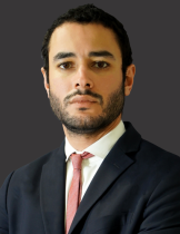 A headshot of a man