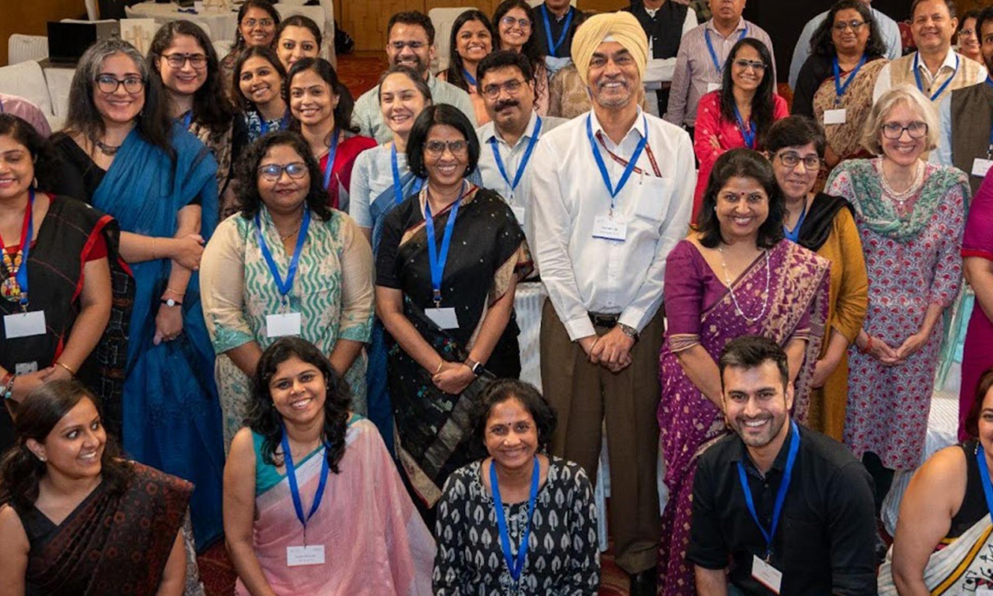 Group photo of J-PAL South Asia team at an event