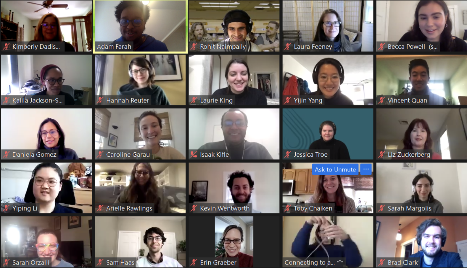 A screenshot from a J-PAL NA Zoom meeting featuring 25 people