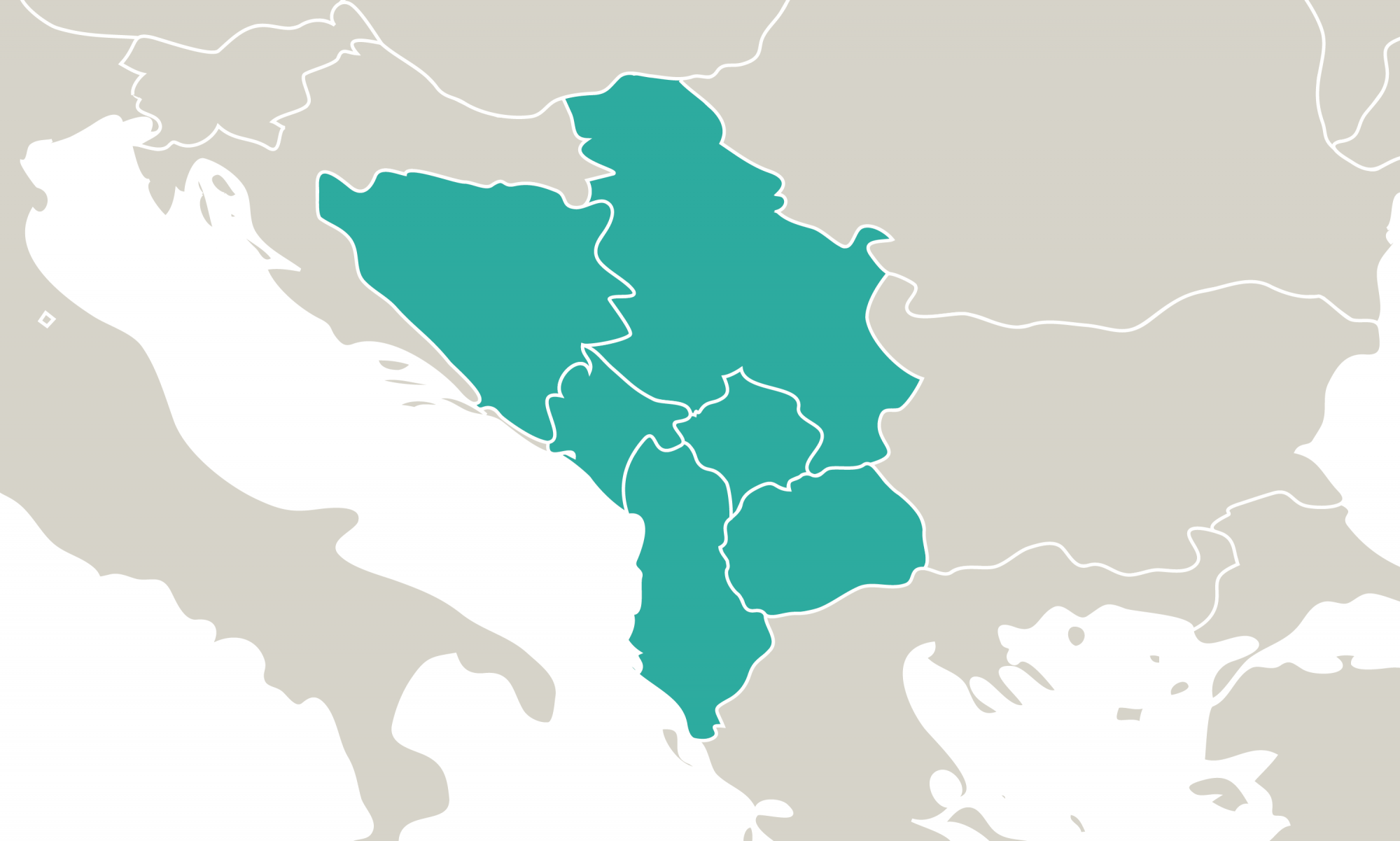 west Balkan countries map