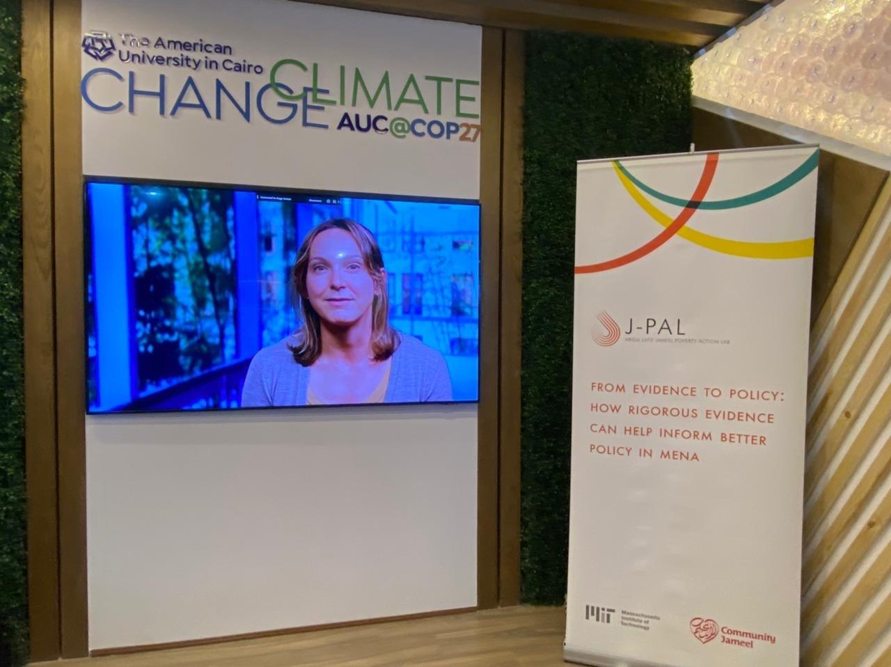  J-PAL King Climate Action Initiative co-chair Kelsey Jack speaks about the importance of rigorous evidence from randomized evaluations